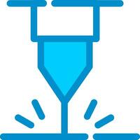 Wasserschneidemaschine kreatives Icon-Design vektor