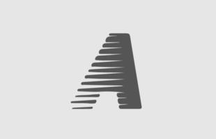 ein graues Alphabet-Buchstaben-Logo-Symbol. Liniendesign für Business und Unternehmen vektor