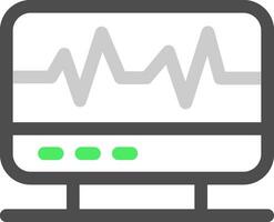 Elektrokardiogramm kreativ Symbol Design vektor