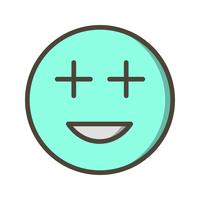 Positiv Emoji Vector Icon