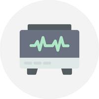 EKG-Monitor kreatives Icon-Design vektor