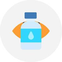 Wasserflasche kreatives Icon-Design vektor