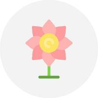 kreatives Icon-Design mit Blumen vektor