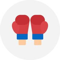 Boxhandschuhe kreatives Icon-Design vektor