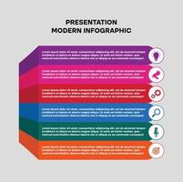 mall modern infographic enkel vektor