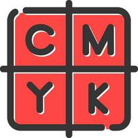 kreatives CMYK-Icon-Design vektor