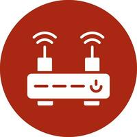 WLAN-Router kreatives Icon-Design vektor