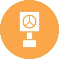 Peace-Zeichen kreatives Icon-Design vektor