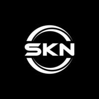 skn Brief Logo Design, Inspiration zum ein einzigartig Identität. modern Eleganz und kreativ Design. Wasserzeichen Ihre Erfolg mit das auffällig diese Logo. vektor