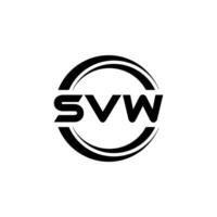 svw Brief Logo Design, Inspiration zum ein einzigartig Identität. modern Eleganz und kreativ Design. Wasserzeichen Ihre Erfolg mit das auffällig diese Logo. vektor