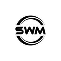 swm brev logotyp design, inspiration för en unik identitet. modern elegans och kreativ design. vattenmärke din Framgång med de slående detta logotyp. vektor