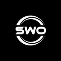 swo brev logotyp design, inspiration för en unik identitet. modern elegans och kreativ design. vattenmärke din Framgång med de slående detta logotyp. vektor