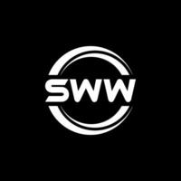 sww brev logotyp design, inspiration för en unik identitet. modern elegans och kreativ design. vattenmärke din Framgång med de slående detta logotyp. vektor