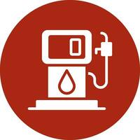 Tankstelle kreatives Icon-Design vektor