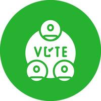 Wahlen kreatives Icon-Design vektor