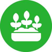 kreatives Icon-Design für die Gartenarbeit vektor