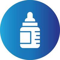 Babyflasche kreatives Icon-Design vektor