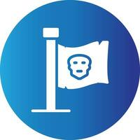 Piratenflagge kreatives Icon-Design vektor