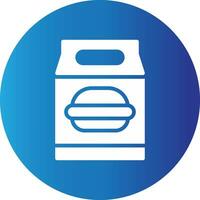 Lunchpaket kreatives Icon-Design vektor