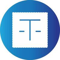 Textfeld kreatives Icon-Design vektor