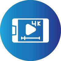 Video-Streaming kreatives Icon-Design vektor