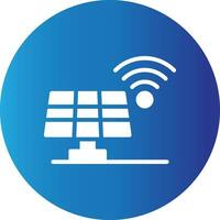 Solarpanel kreatives Icon-Design vektor