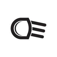 Vektor Vorderseite Auto Beleuchtung Symbol Logo Vektor Design Vorlage