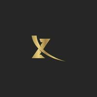 alphabet buchstaben initialen monogramm logo xz, zx, x und z vektor