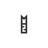 Alphabet Initialen Logo zm, mz, z und m vektor