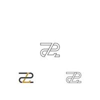 Alphabet Initialen Logo zl, lz, z und l vektor