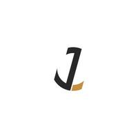 alfabet brev initialer monogram logotyp zj, jz, z och j vektor