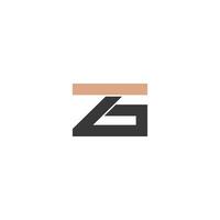 gz, zg, G und z abstrakt Initiale Monogramm Brief Alphabet Logo Design vektor