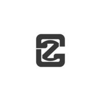 gz, zg, G und z abstrakt Initiale Monogramm Brief Alphabet Logo Design vektor