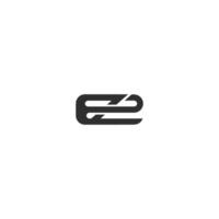 alfabetet bokstäver initialer monogram logotyp ez, ze, e och z vektor