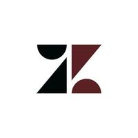 z brev logotyp design.z första baserad alfabet ikon logotyp design vektor