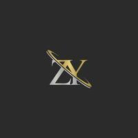 Alphabet Initialen Logo Zy, yz, z und y vektor
