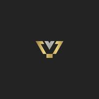 vy, yv, v und y abstrakt Initiale Monogramm Brief Alphabet Logo Design vektor