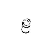 alfabetet bokstäver initialer monogram logotyp ey, ye, e och y vektor