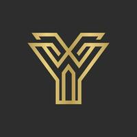 yx, xy, x och y abstrakt första monogram brev alfabet logotyp design vektor