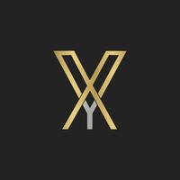 yx, xy, x och y abstrakt första monogram brev alfabet logotyp design vektor