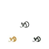 dx, xd, d och x abstrakt första monogram brev alfabet logotyp design vektor