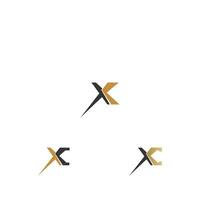 alphabet buchstaben initialen monogramm logo xc, cx, x und c vektor
