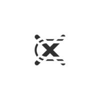 alphabet buchstaben initialen monogramm logo xc, cx, x und c vektor