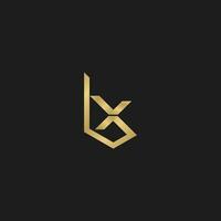 Alphabet Initialen Logo bx, xb, x und b vektor