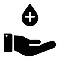 sanitär Hygiene Glyphe Symbol Hintergrund Weiß vektor