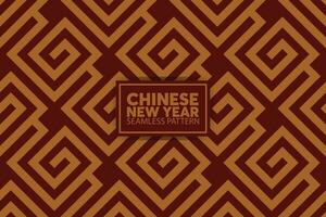 Chinesisch Neu Jahr geometrisch modern Kunst Design im rot und Gold Farbe zum Abdeckung, Karte, Poster, Banner. vektor