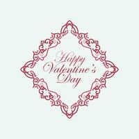 valentinstaghintergrund mit herzmuster und typografie des glücklichen valentinstagtextes. Vektor-Illustration. Tapeten, Flyer, Einladungen, Plakate, Broschüren, Banner. vektor