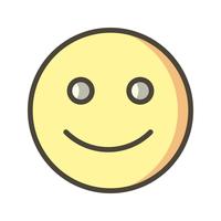 Glad Emoticon Vector Icon