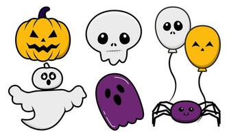 Karikatur Halloween Design Elemente Vektor