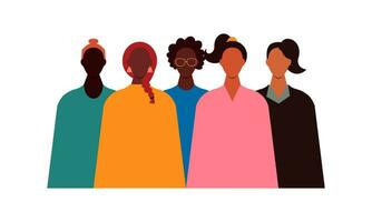 svart gemenskap, afrikansk människor samlade in tillsammans illustration vektor